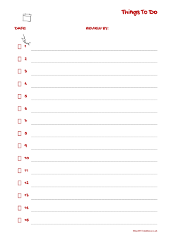 working from home - things to do