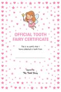 Tooth Fairy Certificate for Girls - Design 2