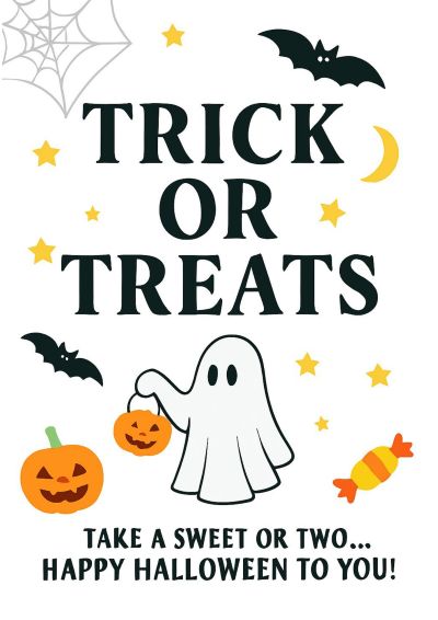 Printable Trick or Treaters Poster