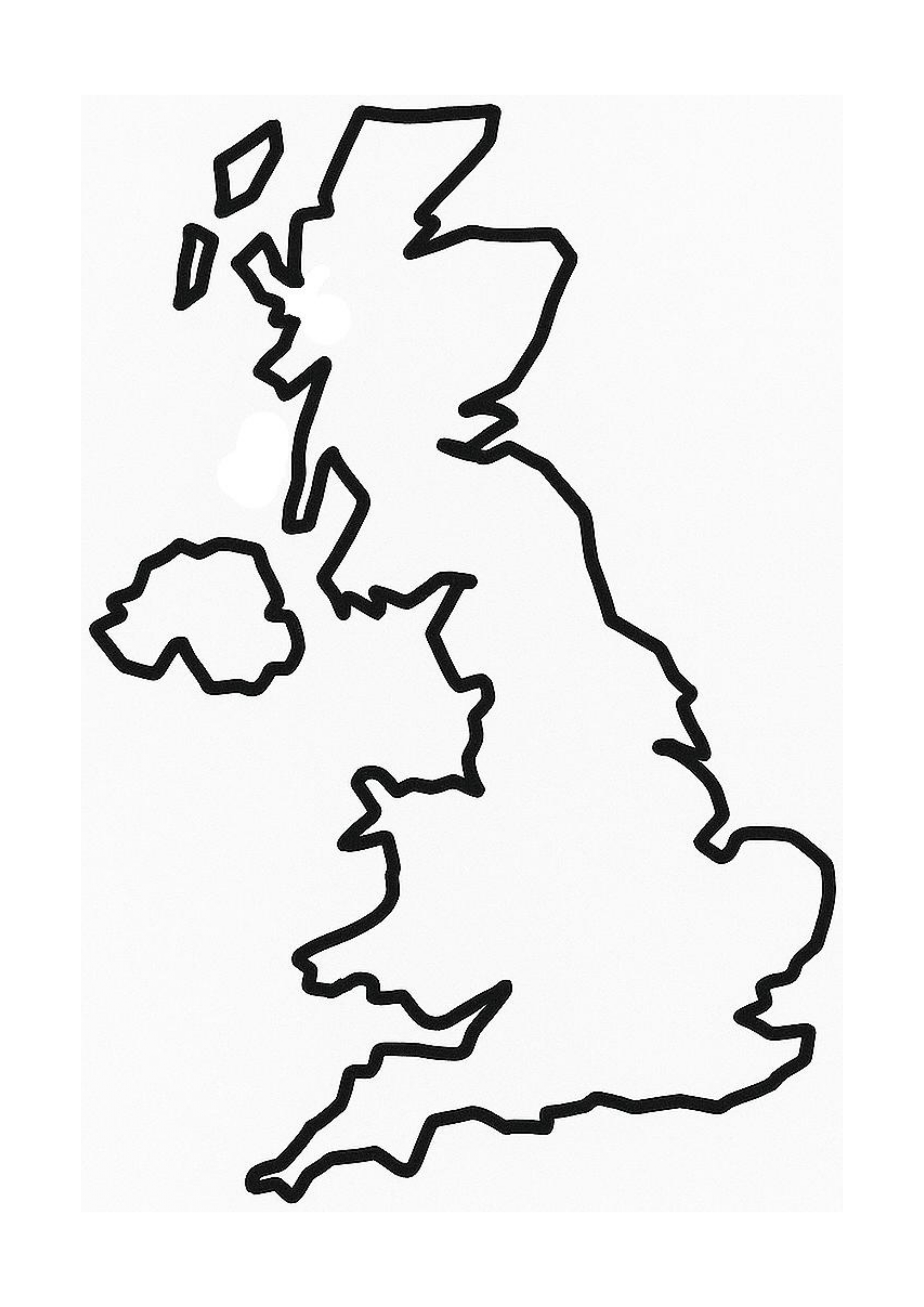 Simple map of the UK
