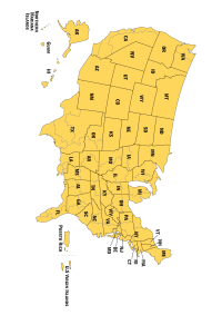 Map of states in the United States