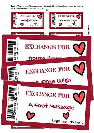 Valentines Coupons for Women Preview