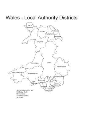 Wales local districts