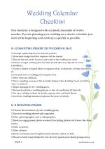 Wedding checklist preview