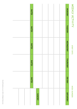 working from home weekly activity