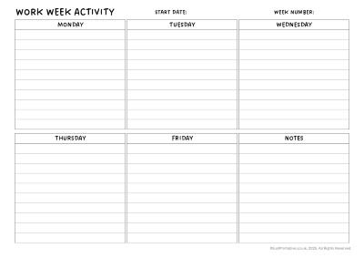 weekly planner layout 2 preview
