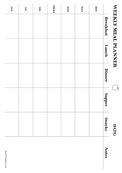weekly meal planner preview