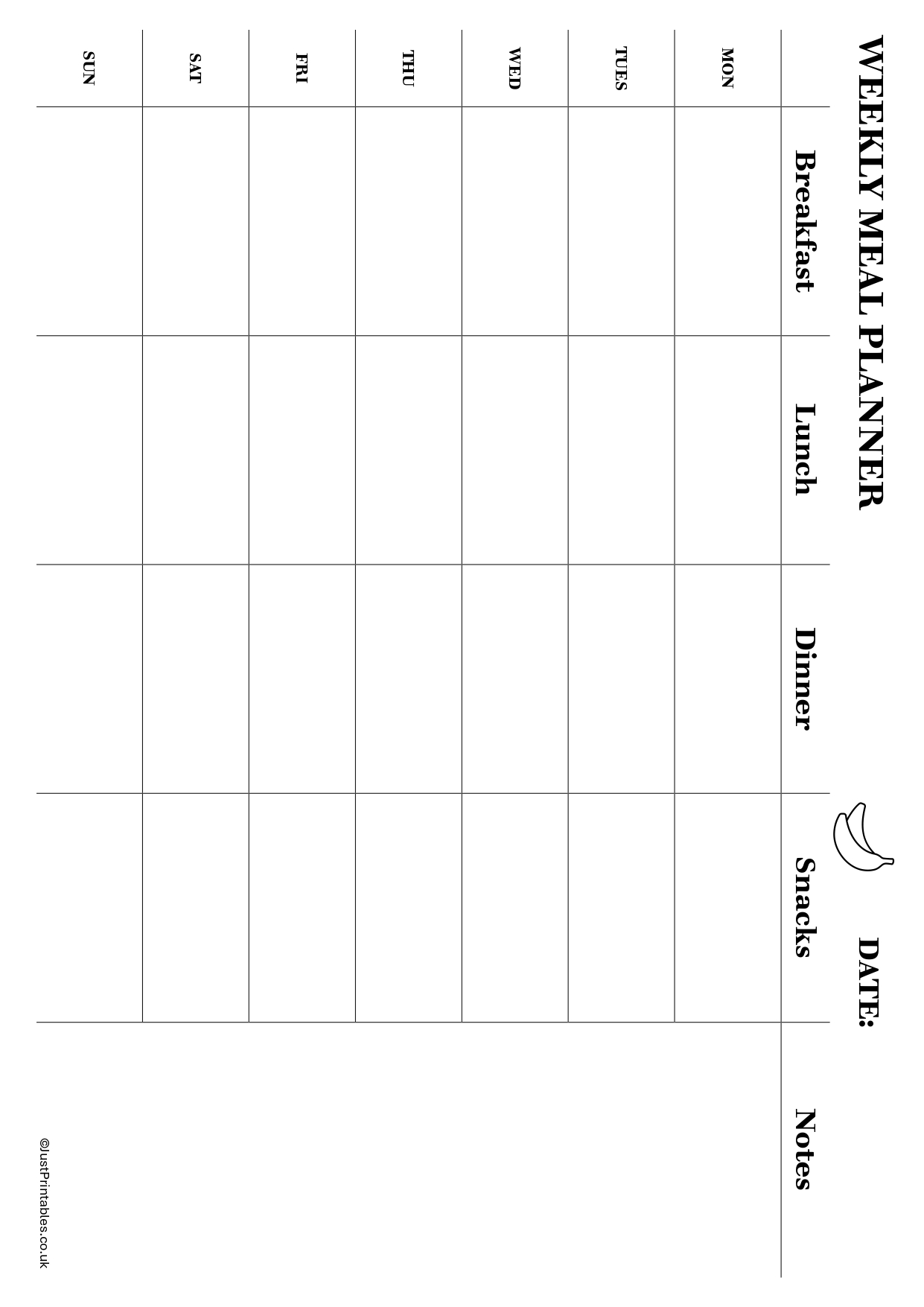 weekly meal planner preview